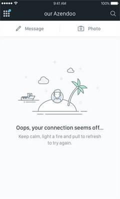 Azendoo error page