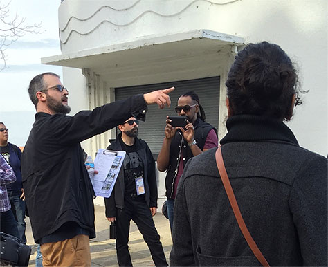 Dan Klyn, leading the Architecture Walk