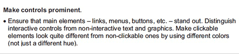 An example guideline from <em>Chapter 3: Vision</em>