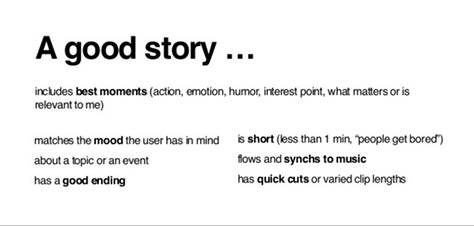Elements of a good story