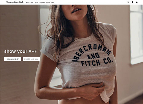 Abercrombie &amp; Fitch home page