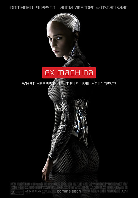 The artificial life form in 'Ex Machina'