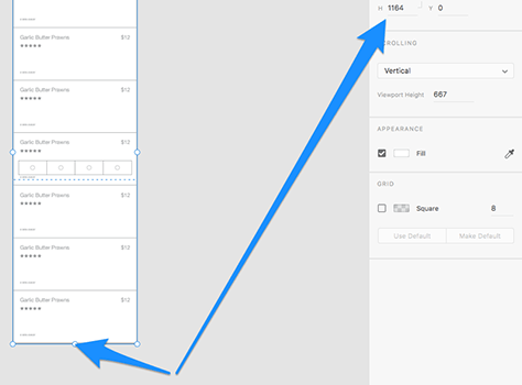 Resizing an artboard