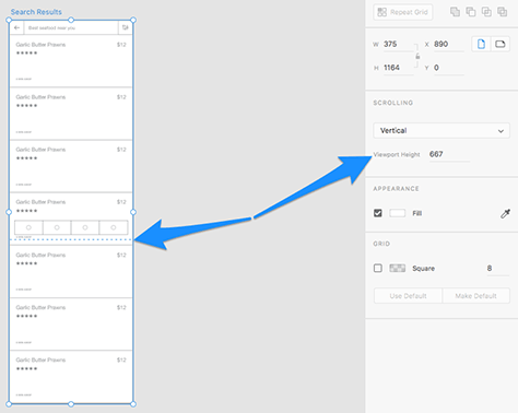 Viewport height