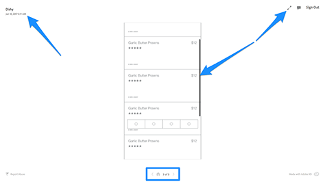 Viewing shared prototypes