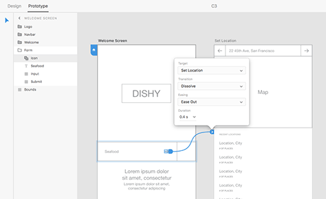 Flow and transition settings