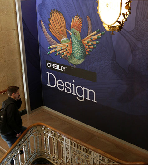 O&#8217;Reilly Design Conference signage