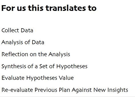 The processs of data gathering and analysis