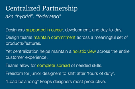 Benefits of a Centralized Partnership