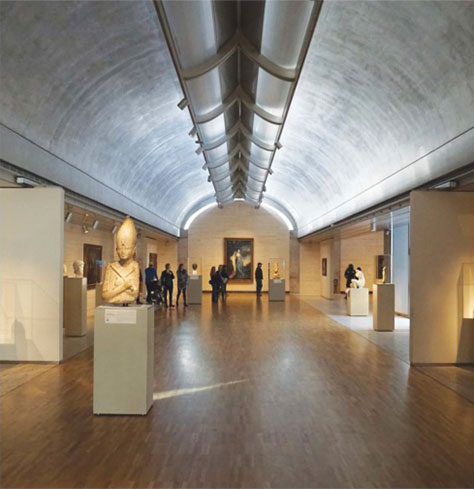 A gallery in the Kimbell Art Museum