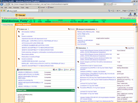 A medical software vendor&#8217;s user interface