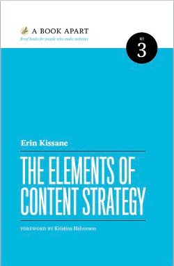 Cover: The Elements of Content Strategy