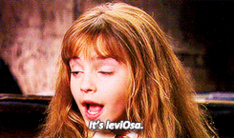 Hermione Granger correcting the pronunciation of a charm