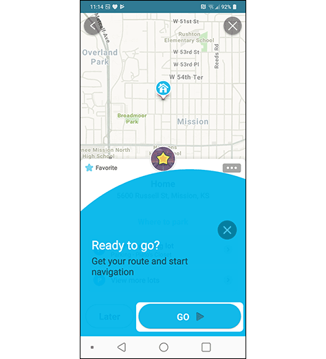 App tour page in the Waze app