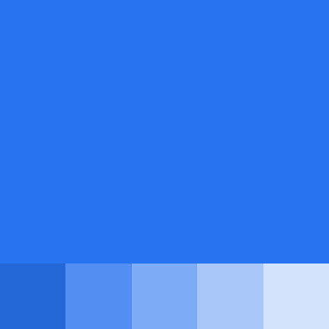 Expanded color palette with tints and shades of primary color