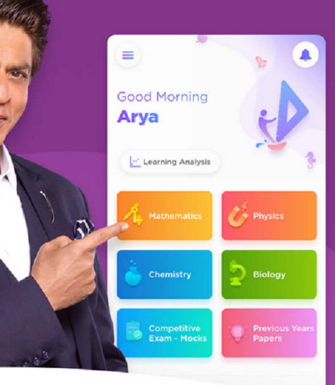 Byju's user interface