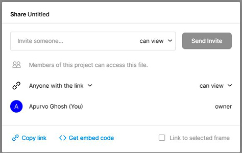 Figma's document sharing