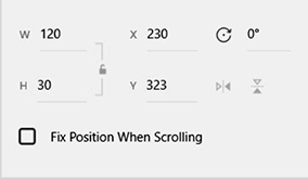 Fix Position When Scrolling feature in Adobe XD