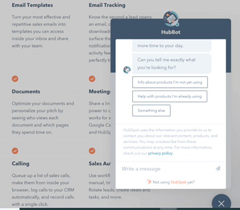 HubSpot's multi-choice questions