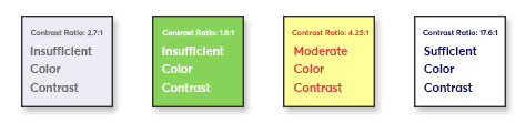 Levels of value contrast