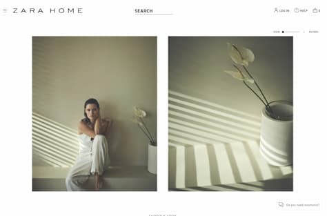Zara Home Web site