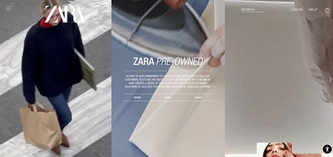 Zara home page