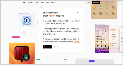 Sketch, a vector-based UI design tool