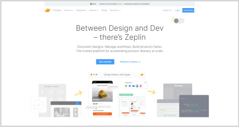 Zeplin, helps hand off designs and style guides to developers
