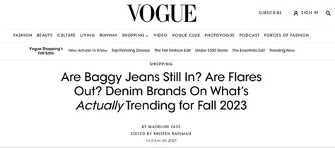 Using friendly sans serif fonts for headlines on Vogue